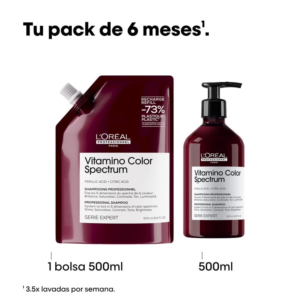 SHAMPOO REFILL L'ORÉAL PROFESSIONNEL VITAMINO COLOR SPECTRUM (REFILL DE SHAMPOO PARA CABELLO TEÑIDO)